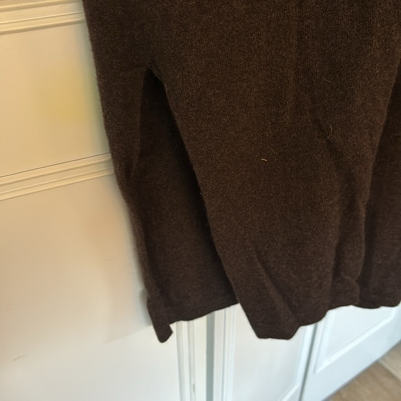 Theory “Torina” brown duster cashmere sweater. Size P - Picture 7 of 9